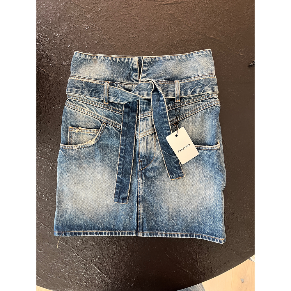The Attico Denim Skirt in Blue